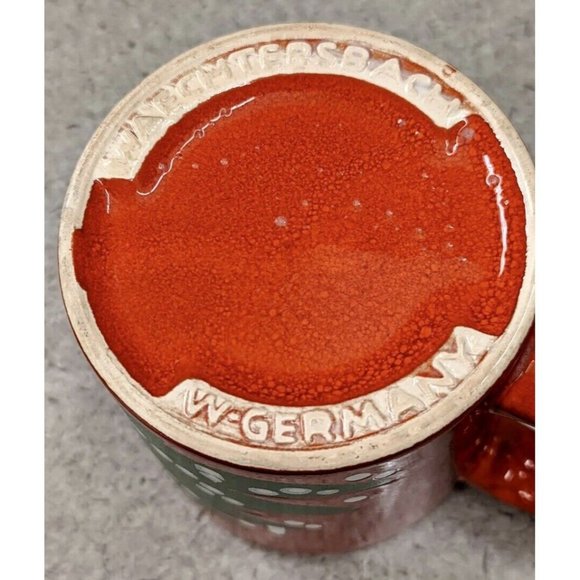 ONE vintage Waechtersbach Christmas Tree Red Mug W. Germany - Price Is For Each - Picture 8 of 8